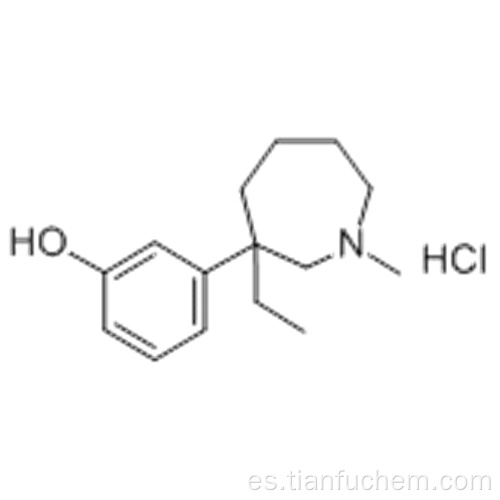 Fenol, 3- (3-etilhexahidro-1-metil-1H-azepin-3-il) -, clorhidrato CAS 59263-76-2